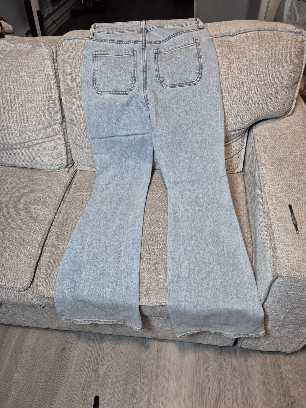 No Boundaries Light Blue Flare Jeans
